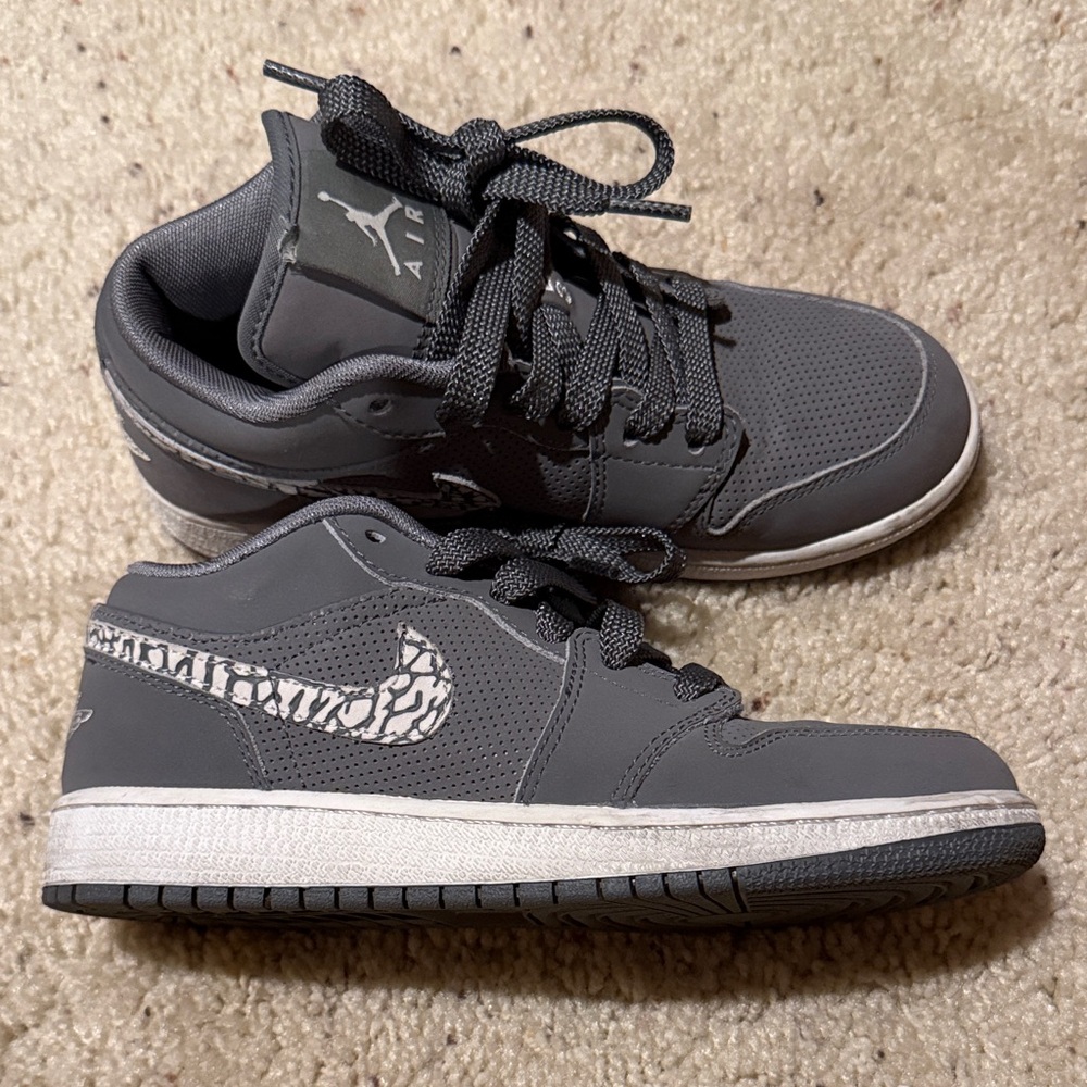 Gray Air Jordan 1’s Sneakers